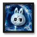Labu 3d Painting Blue/White