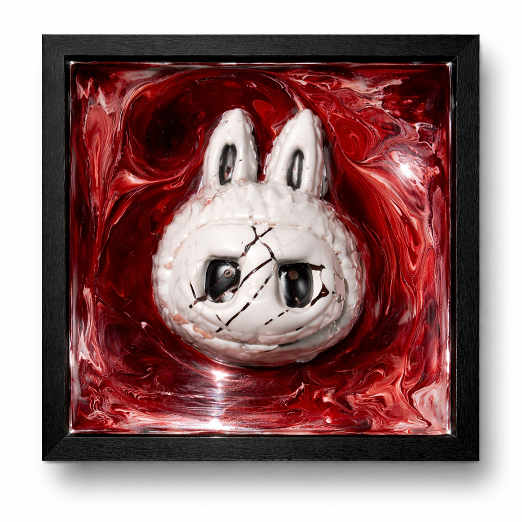 Labu 3d Painting Red/White